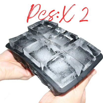 2 PCS: XL Ice Cube Trays - Antartic Shower